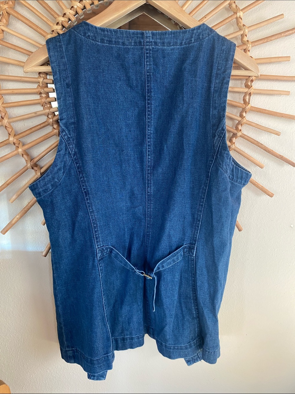 Marine Layer Denim “Charlie Longline” Vest - Picture 5 of 12